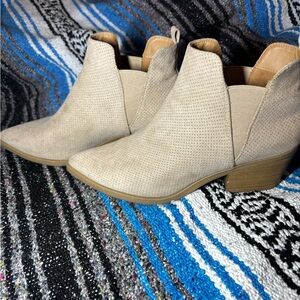 Women’s Taupe Suede Ankle Boots